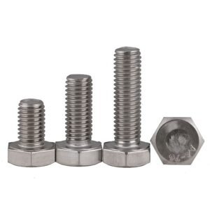 "304 SS Hex Bolt M3-M12 Full Thread Extra Long DIN933 A2-70"