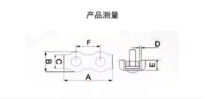 Precision stainless steel wire rope clamp technical drawing for industrial cable fastening
