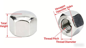 304 316 stainless steel acorn dome nut specifications chart