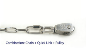 船用级 AISI 316 不锈钢链，带 D 型弓形卸扣