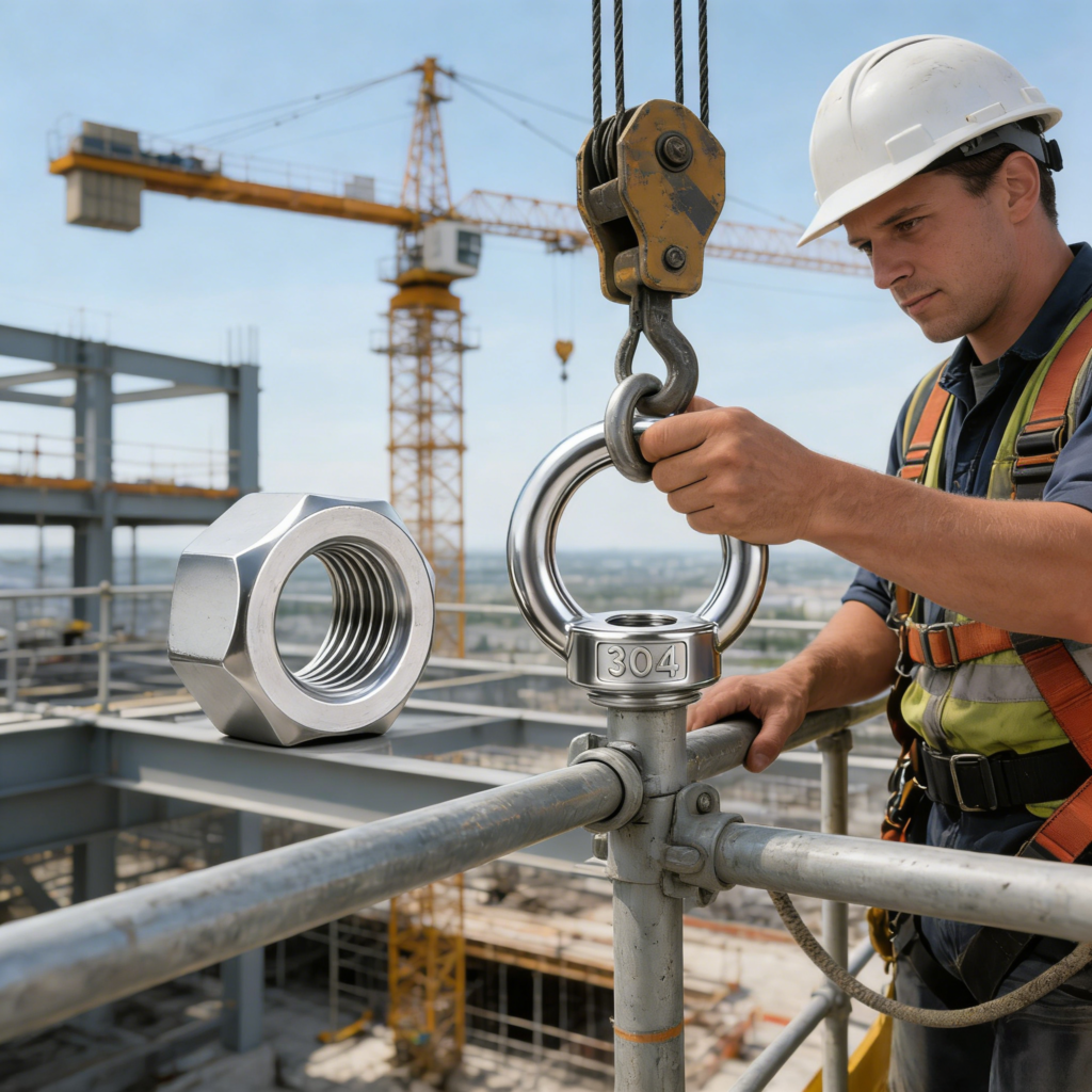 Custom non-standard stainless steel eye nut manufacturing